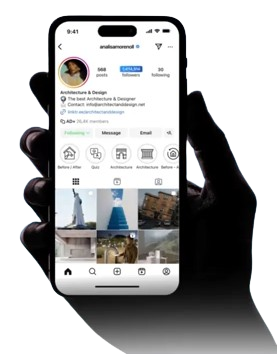 Hand holding phone